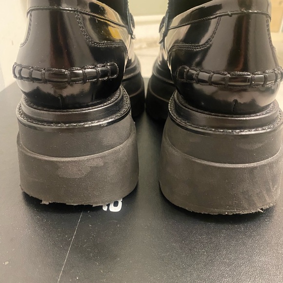 ALEXANDER WANG BLACK CARTER PLATFORM LOAFER - Picture 7 of 10